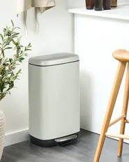 Papperskorg med pedal 30 L ECOCOLLECT Metall Ljusgrön_992740