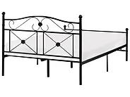 Säng med lamellram Metall RODEZ 120 x 200 cm Svart_1026511