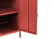 Outdoor Kitchen Cabinet with Sink VILAMA Red Metal_1052153