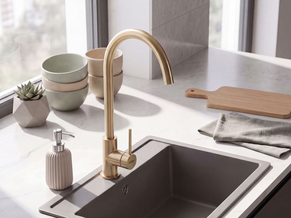Kitchen Tap KONASHEN Gold