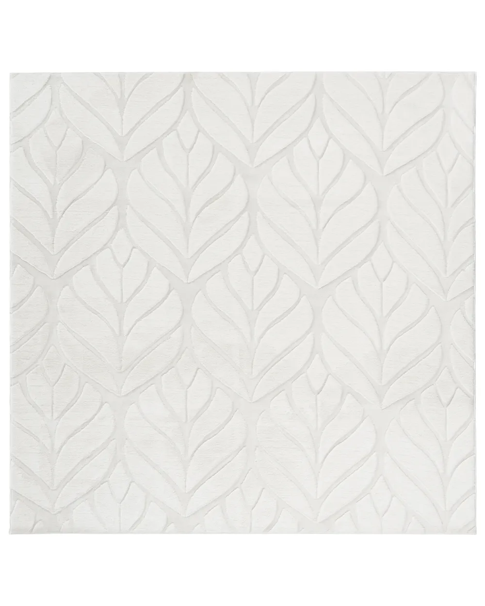 Faux Fur Rug MITCHELL Off-White 160 x 160 cm