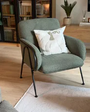 Armchair TRYSNES Boucle Green_1176670