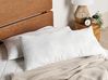 Set of 2 Bed Pillows ERRIGAL Low 40 x 80 cm Microfibre White