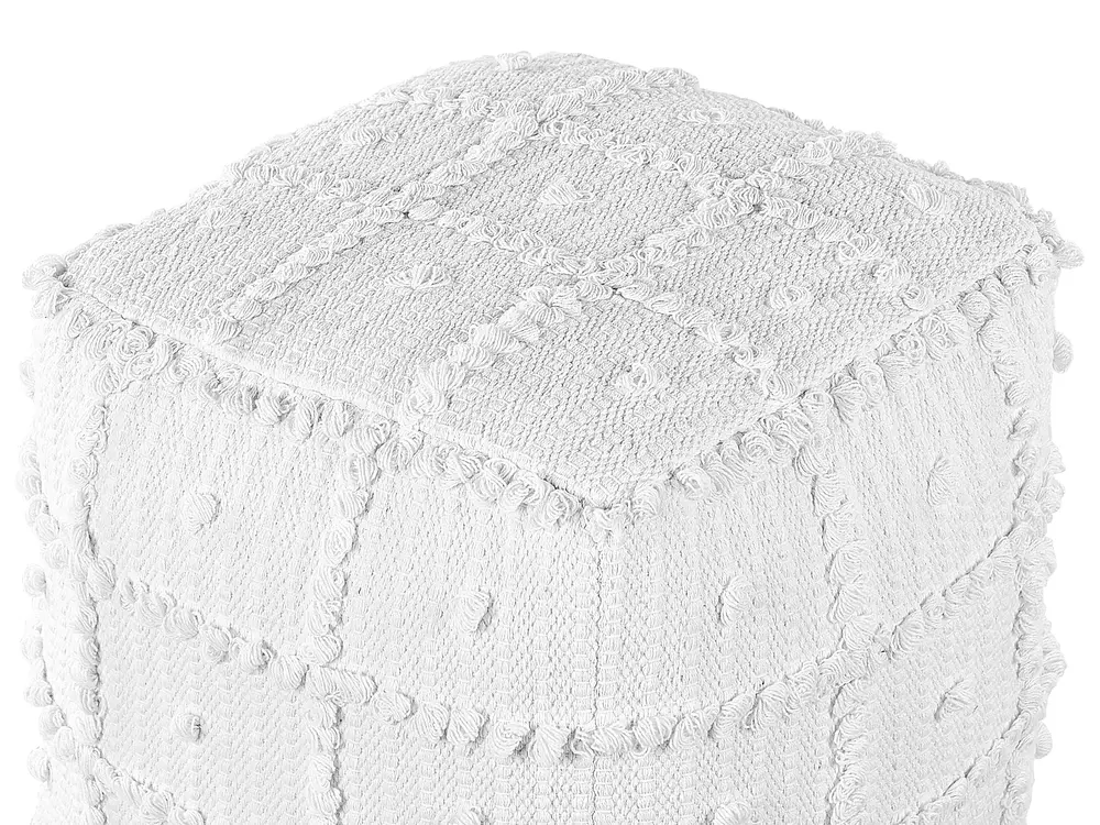 Pouffe HARNAI Cotton White_841514