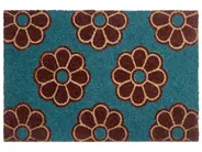 Doormat KULIK Blue 40 x 60 cm Flower Coir_1049682
