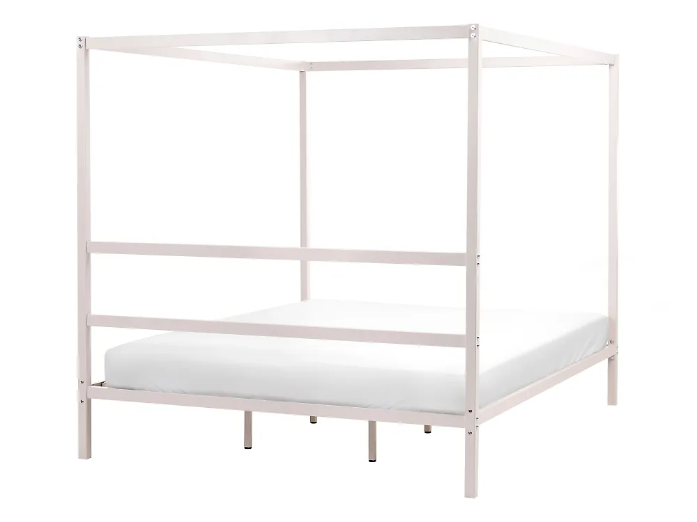 Pylvässänky Metalli LESTARDS 180 x 200 cm Vaaleanbeige_1165334