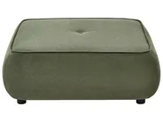 Sofa 3 Seater SALLA with Ottoman Fabric Green_1058293