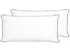 Tyynysetti 2 kpl PELISTER Matala 40 x 80 cm Mikrokuitu Valkoinen