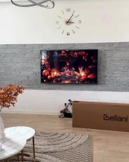 TV-bänk GLASTONBURY Marmor/ Svart_1161708