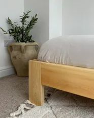 Bed Pine Wood ROYAN 160 x 200 cm (EU King Size) Light Brown_980779