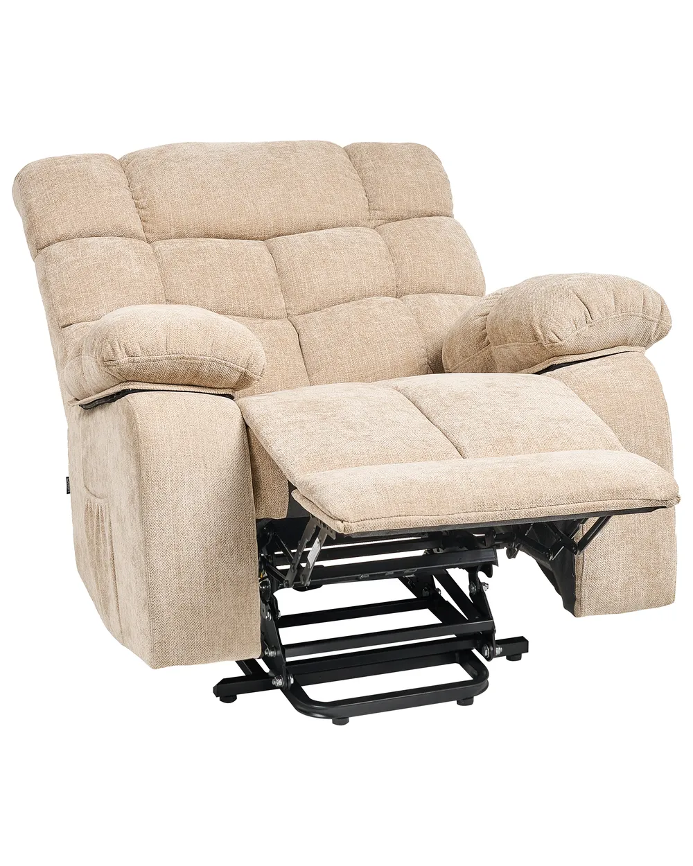 Elektrisk reclinerfåtölj ARES Inklusive fotstöd Beige_938703