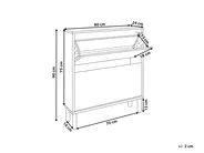 Shoe Storage Cabinet NORRIS Light Brown_916344