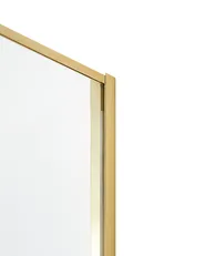 Duschväggar DARLI 900 x 900 x 1850 mm Guld_944223
