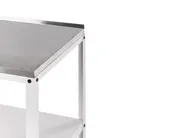 3 Piece Outdoor Kitchen Set with Sink VILAMA White Metal_974178