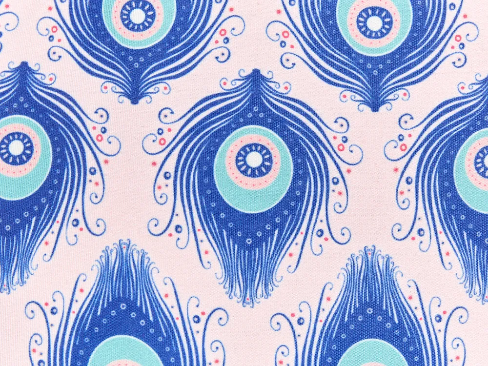Set of 2 Outdoor Cushions CERIANA Animal Pattern 40 x 40 cm Blue_880911
