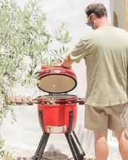 Hiiligrilli KAMADO Keramiikka Punainen_1119015