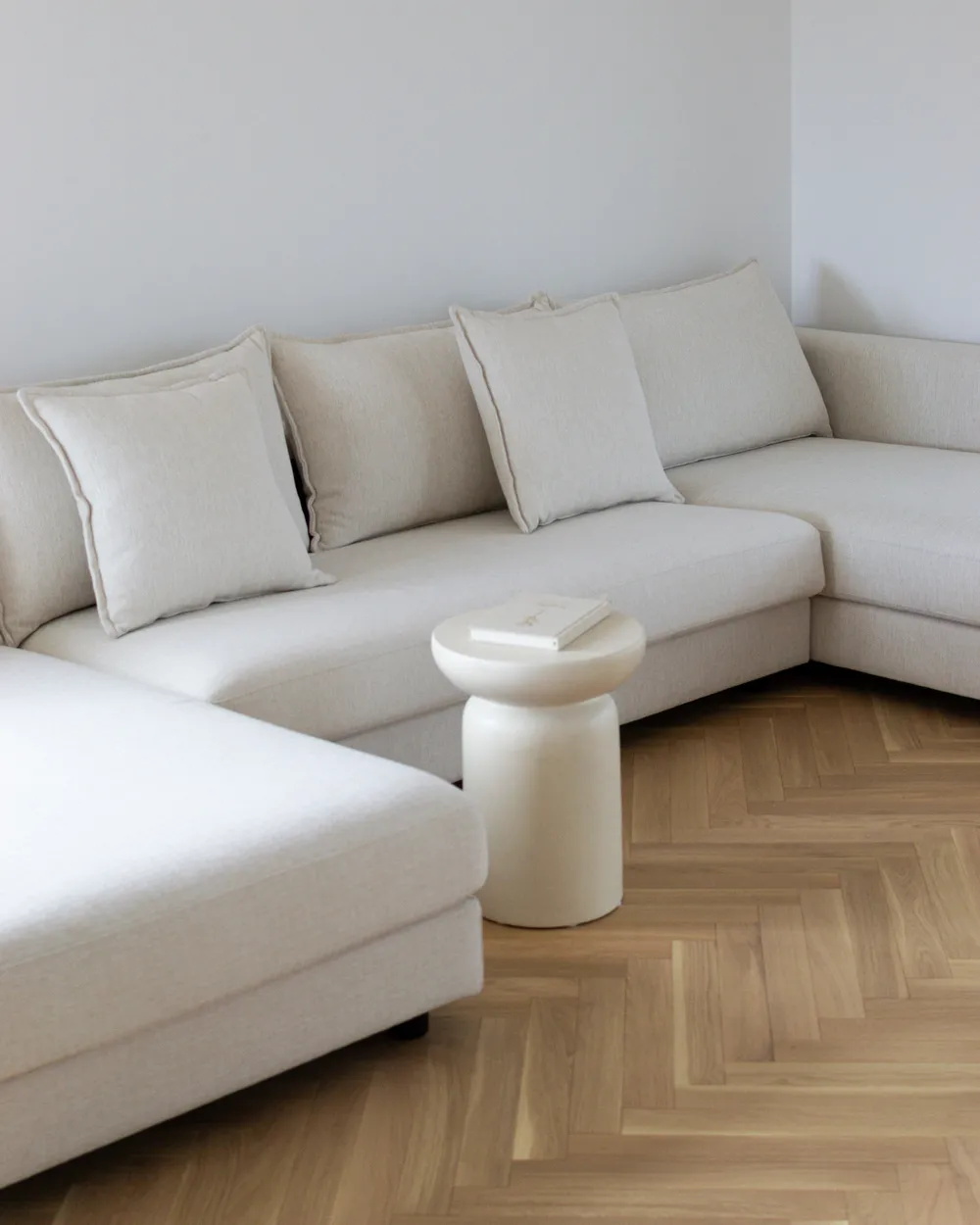 Hörnsoffa 5-sits LILVIKEN Ljusbeige_945334