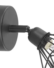 Set med 2 spotlightlampor ERMA Justerbar Metall Svart_795890