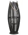 Lantern TAHITI 72 cm Bamboo Black