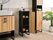 Bathroom Cabinet MISCANTI Bamboo Wood 30 cm Light Brown_1014225