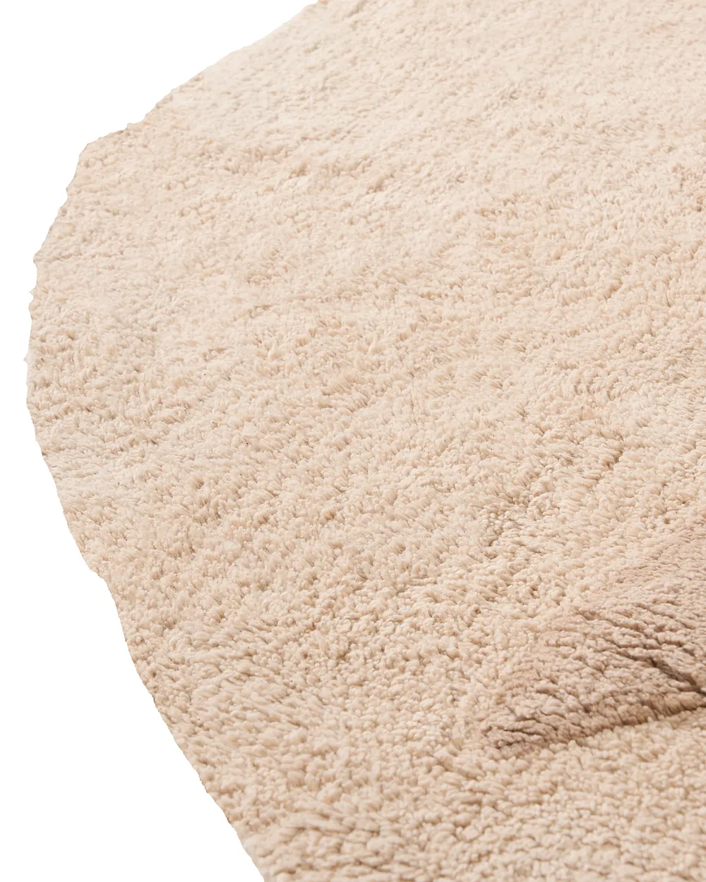 Barneteppe IRINGAL  Lys beige ø 120 cm Bomull_1155019
