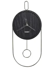 Wall Clock SIERRE 20 cm Black_940896