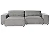 Modular Corner Sofa 3 Seater HELLNAR Fabric Grey Right Hand