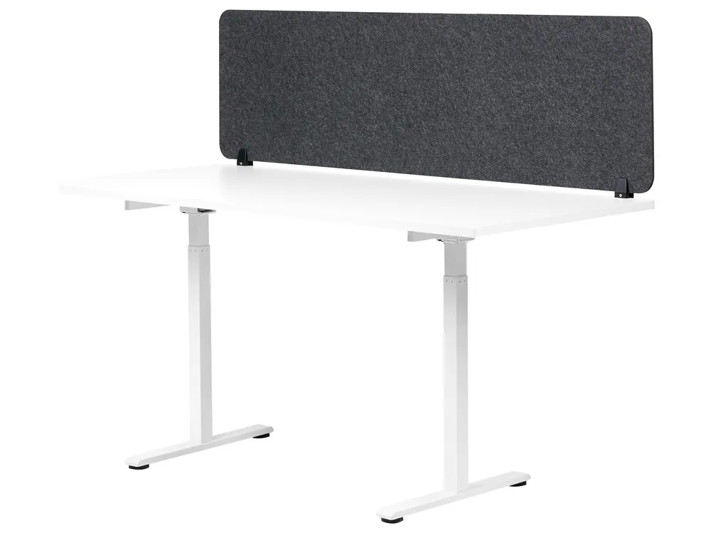 Desk Screen SPLIT 160 x 50 cm Dark Grey_1071873