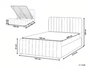 Ottoman Bed LUNAN Taupe 180 x 200 cm (EU Super King)_1051554