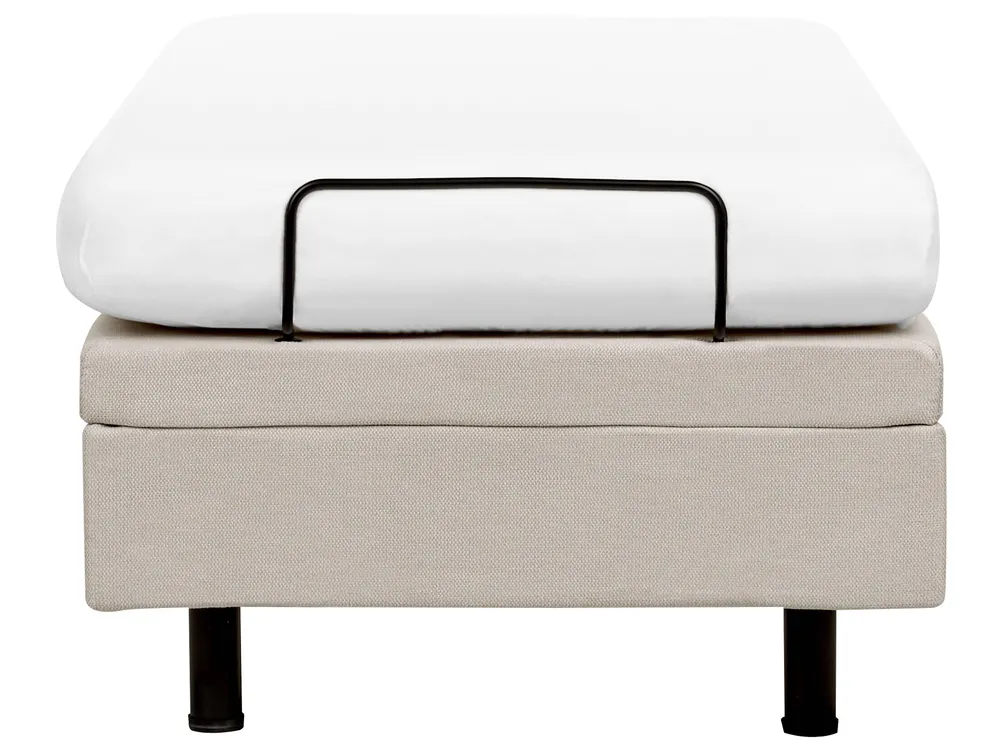 Säädettävä sänky ilman sängynpäätyä kangas DUKE II 80 x 200 cm Vaaleanbeige_952170