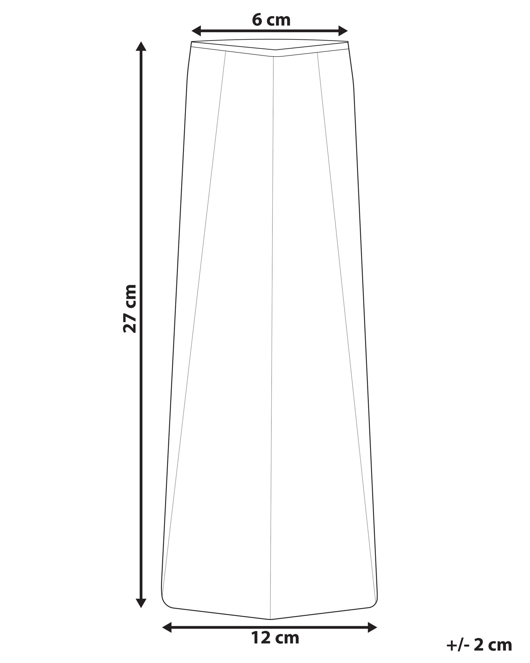 Flower Vase LILAIA 27 cm Glass Grey_838174