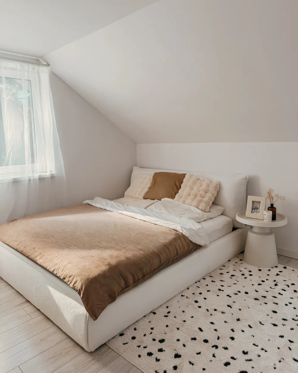 Duvet Cover Set AVONDALE 135 x 200 cm Sateen Cotton Beige_1062752