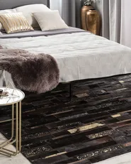 Rug ARTVIN Brown 140 x 200 cm Leather_517064