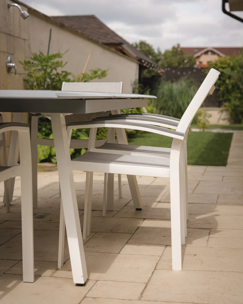 Set of 2 Garden Chairs PERETA Metal Grey_1006259