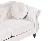 Living Room Set 5 Seater SKIEN Velvet Light Beige_743307