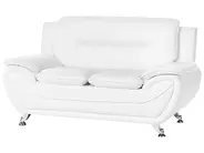 Soffgrupp 6-sits LEIRA Konstläder Vit_1058898