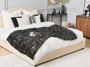 Torkkupeitto GODAVARI 130 x 180 cm Musta_820317