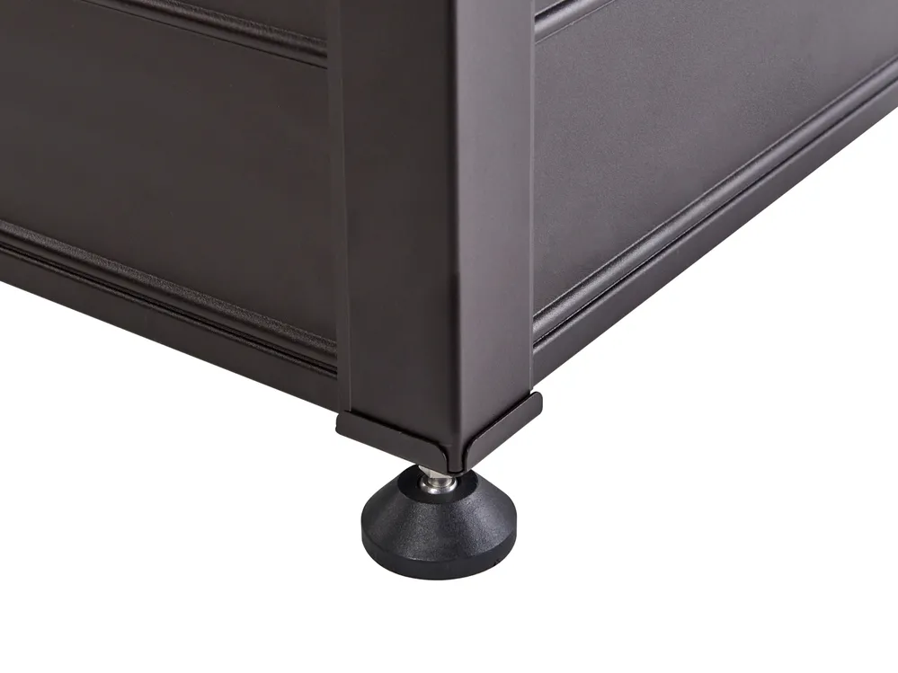 Säilytyslaatikko CAMPALTO 123 cm 60 cm Metalli Tummanruskea_937899