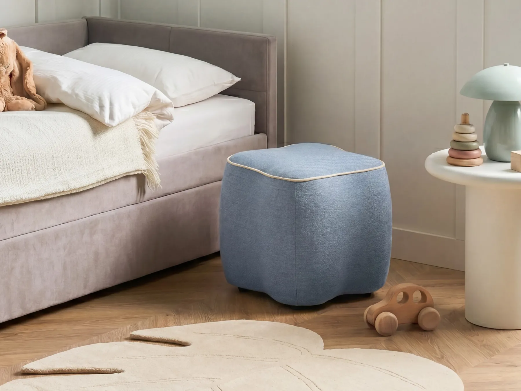 Pouffe JUNO Fabric Light Blue_1082083
