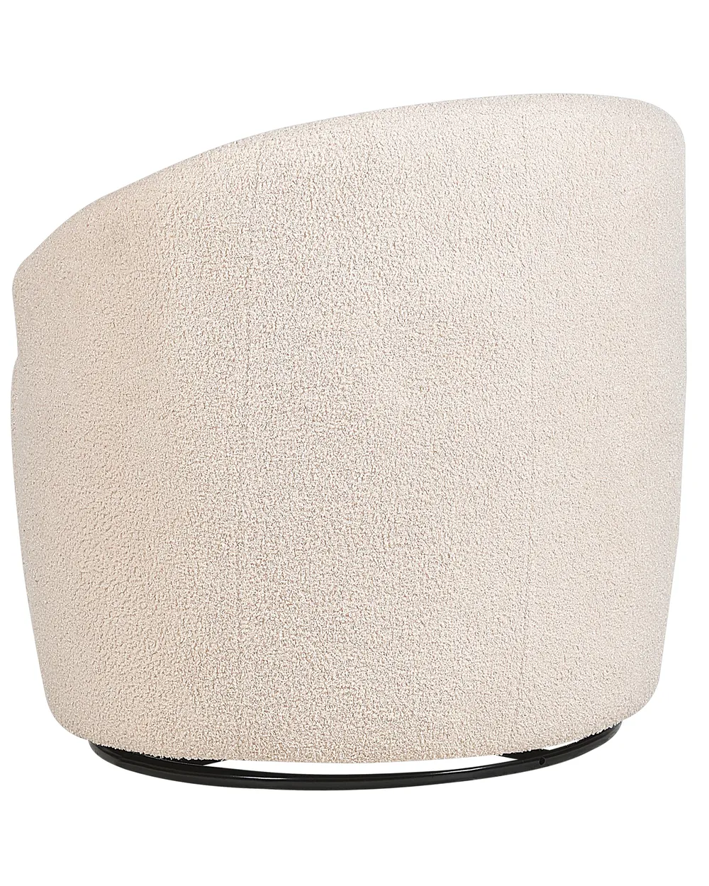 Svängbar fåtölj DAVIK Bouclé Beige_875287