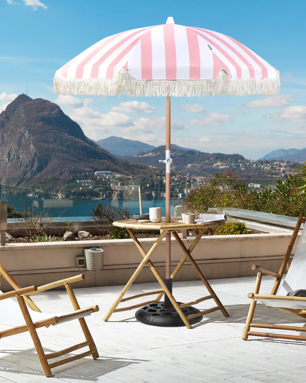 Patio Parasol 150 cm MONDELLO Pink