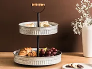 Tårtställ med 2 våningar KOUIGN Silver_1185334
