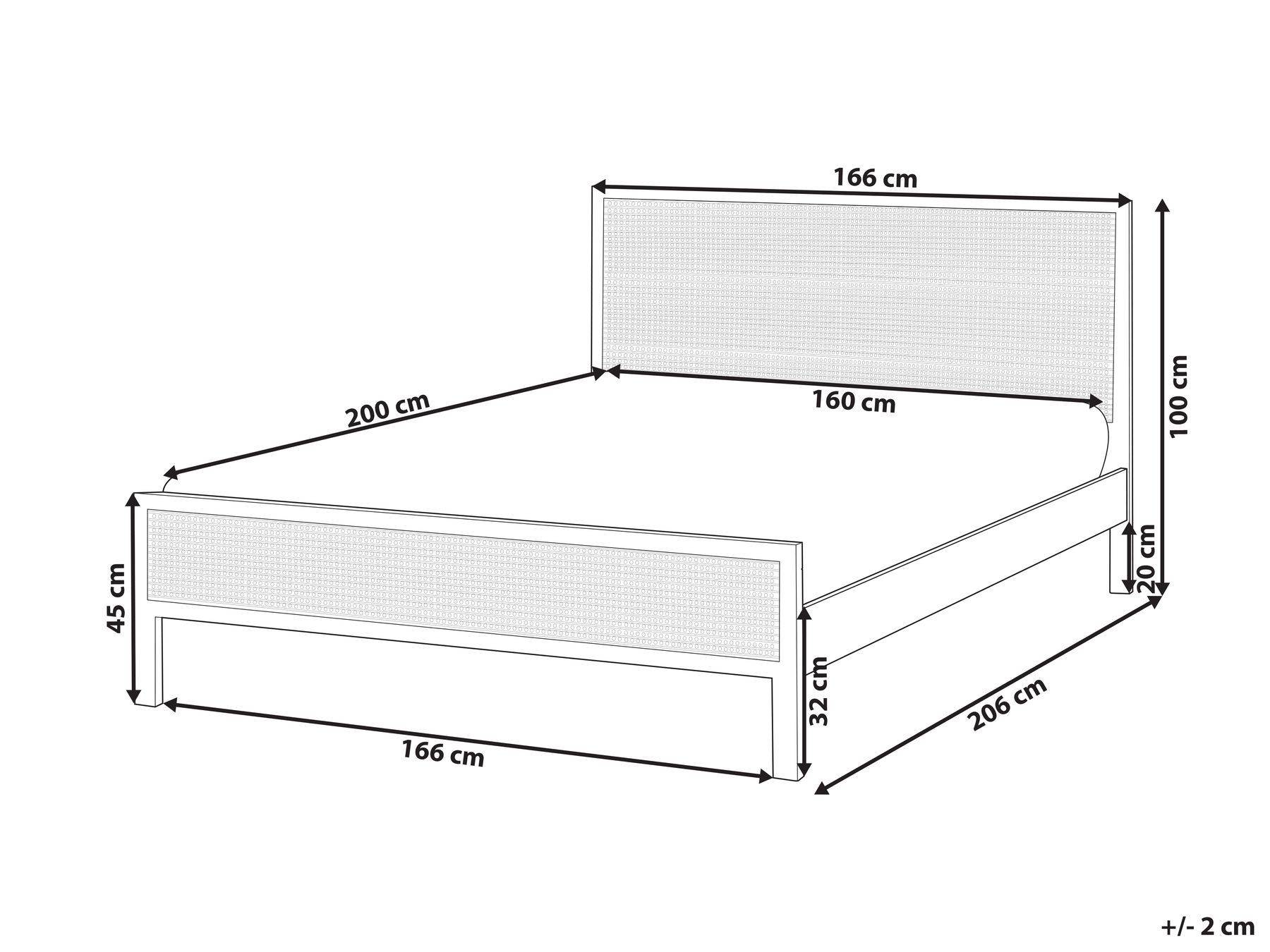 Bed Pine Wood SALERNAS 160 x 200 cm (EU King Size) Light Brown_977058
