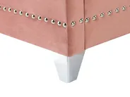 Bed Velvet AYETTE 160 x 200 cm (EU King Size) Pink_832200