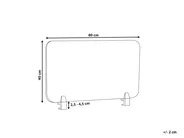 Desk Screen WALLY 80 x 40 cm Green_853101