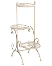 Plant Stand ASAGAO 26 cm Metal Beige_1032750