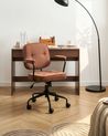 Desk Chair PAWNEE Fabric Golden Brown
