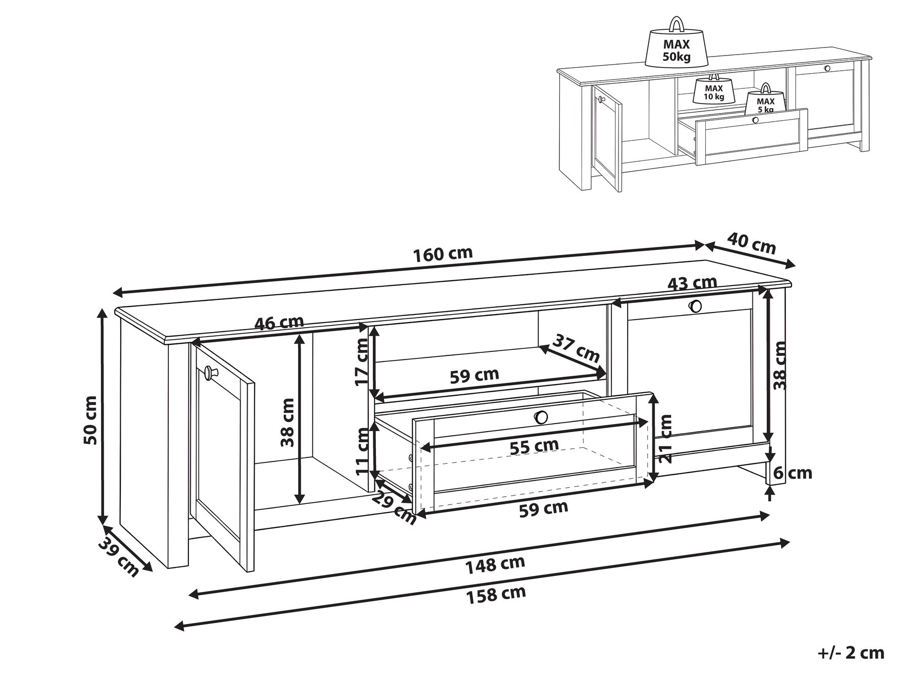 TV Stand PIMBA White_1099589