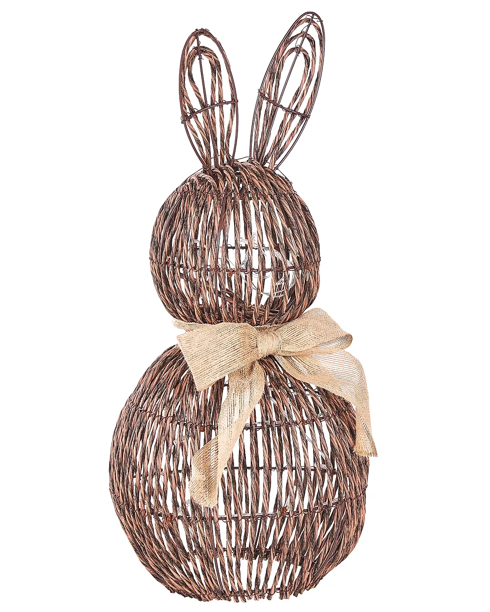 LED Decoration Rabbit NAUVO PE Rattan Brown_1182539