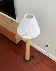 Floor Lamp ALIGIDE Wood Natural_1046106